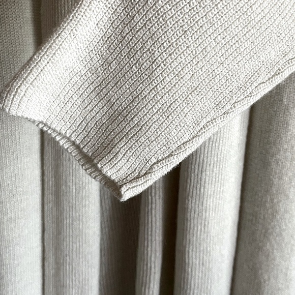 Eileen Fisher Organic Linen Cotton Beige Longline Sm Cardigan Sweater - Picture 4 of 9